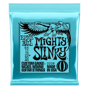 Ernie Ball 2228 Mighty Slinky Nickel Wound Electric Guitar Strings 8.5-40-Music World Academy