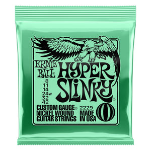 Ernie Ball 2229 Hyper Slinky Nickel Wound Electric Guitar Strings 8-42-Music World Academy