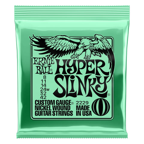 Ernie Ball 2229 Hyper Slinky Nickel Wound Electric Guitar Strings 8-42-Music World Academy