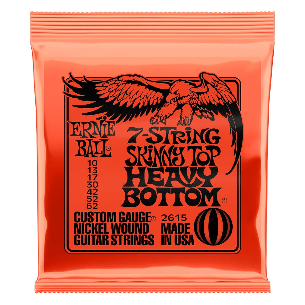 Ernie Ball 2615 Skinny Top Heavy Bottom 7-Strings Electric Guitar Strings 10-62-Music World Academy