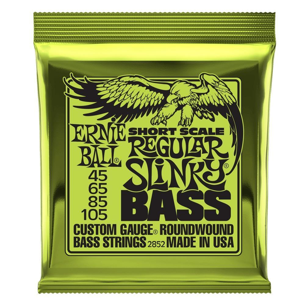 Ernie Ball 2852 Regular Slinky Short Scale Roundwound Bass Guitar Strings 45-105-Music World Academy