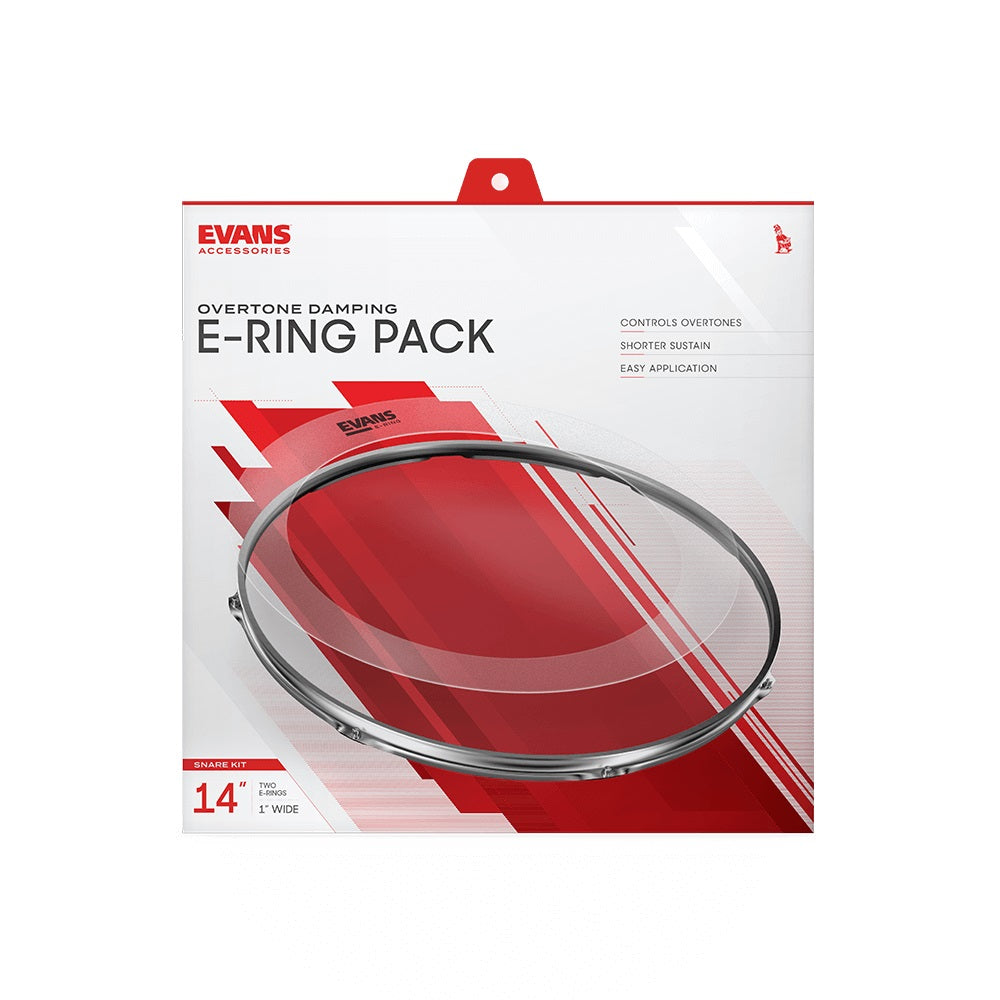 Evans ER-SNARE Overtone Damping E-Ring Snare Kit 14" 2-Pack-Music World Academy