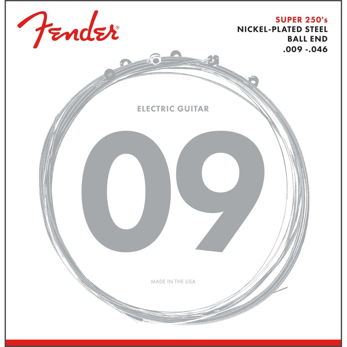 Fender 250LR Nickel Plated Steel Electric Guitar Strings Light/Regular 9-46-Music World Academy