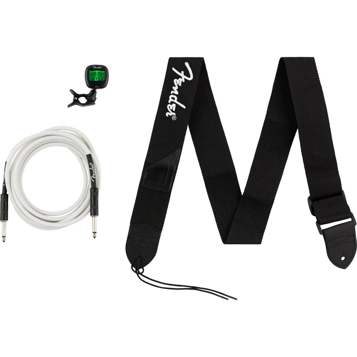 Fender Accessories Bundle with 10ft Cable, FT-1 Tuner & Strap-Music World Academy