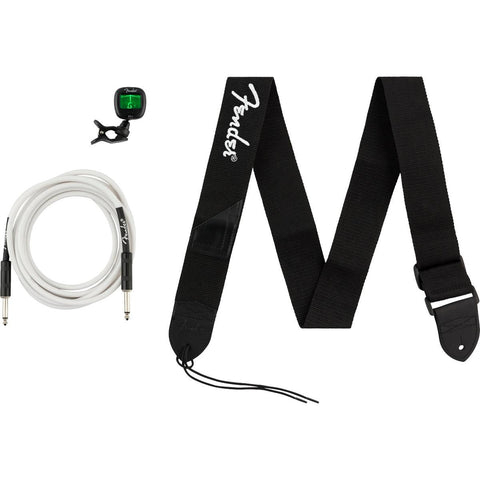 Fender Accessories Bundle with 10ft Cable, FT-1 Tuner & Strap-Music World Academy