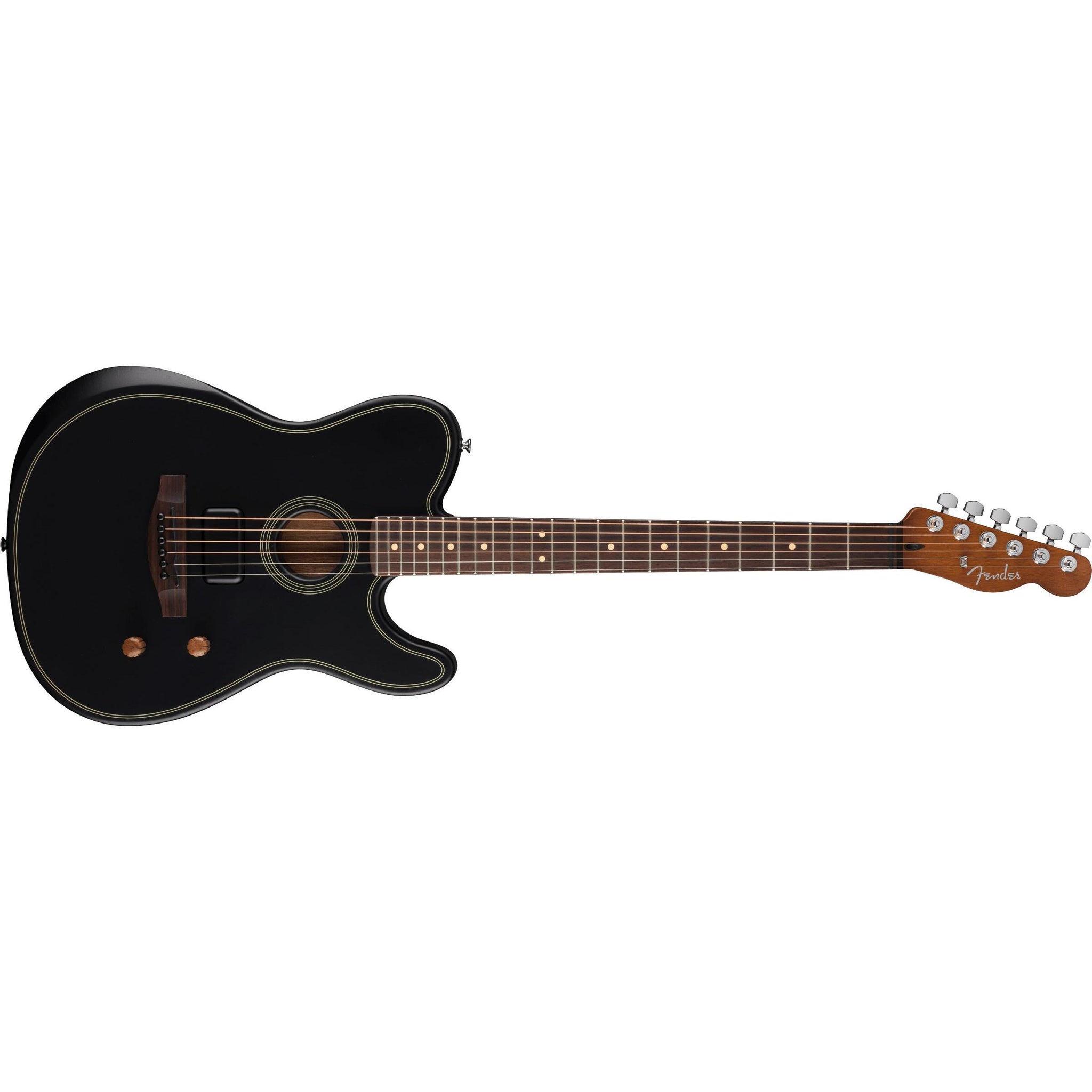 Fender Acoustasonic Standard Telecaster Guitar-Black-Music World Academy