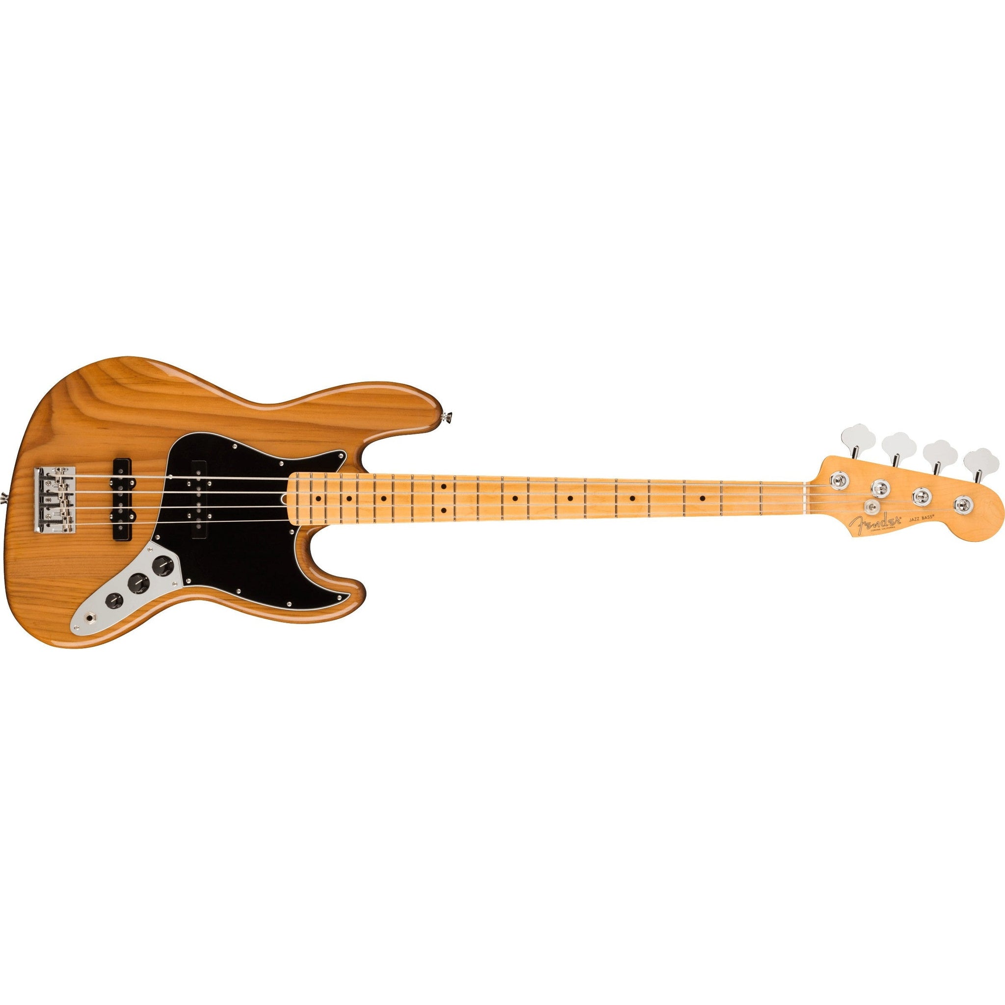 Fender American Professional II Jazz Bass MN with Deluxe Case-Roasted Pine-Music World Academy