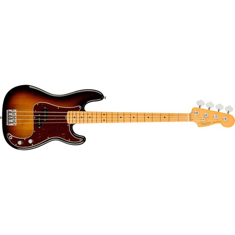 Fender American Professional II Precision Bass MN with Hardshell Case-3-Colour Sunburst-Music World Academy