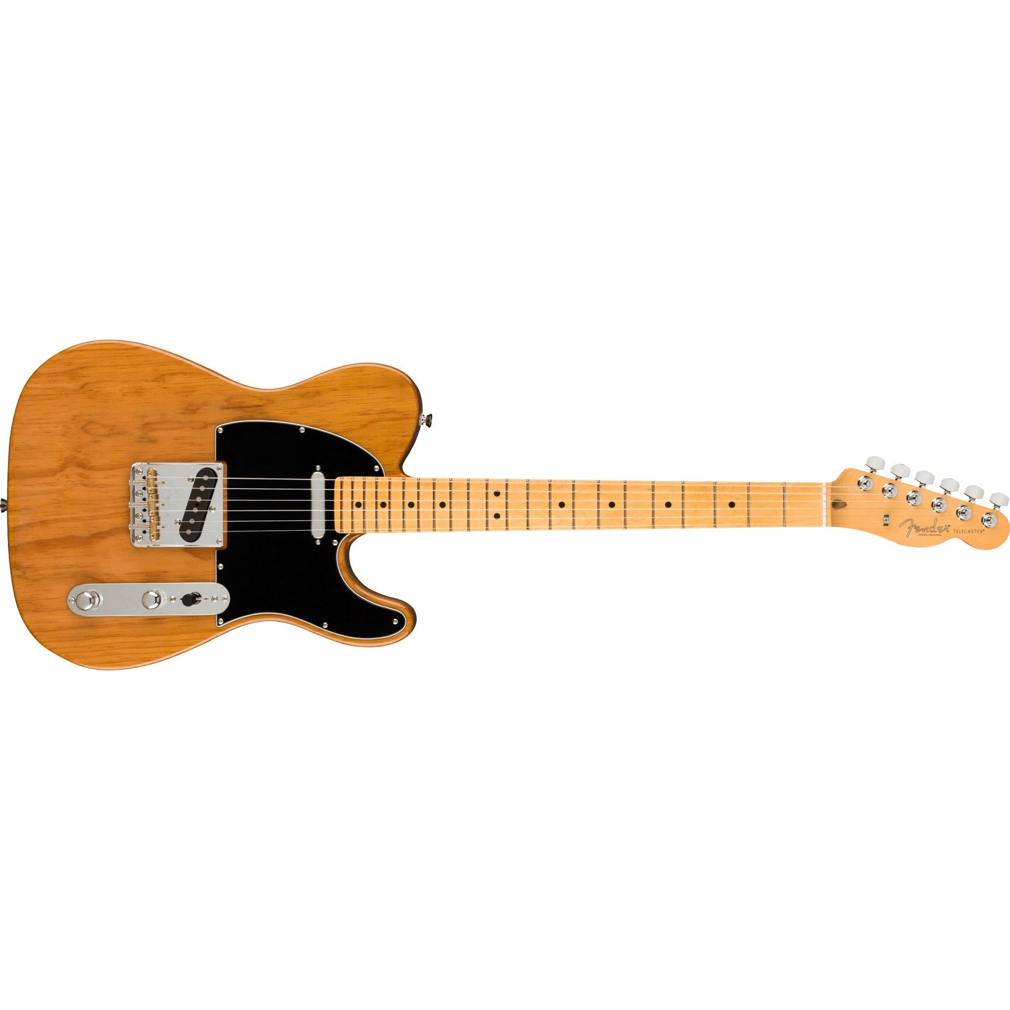 Fender American Professional II Telecaster Electric Guitar MN with Deluxe Case-Roasted Pine-Music World Academy