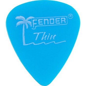 Fender California Clear Picks 12-Pack Thin-Blue (Discontinued)-Music World Academy