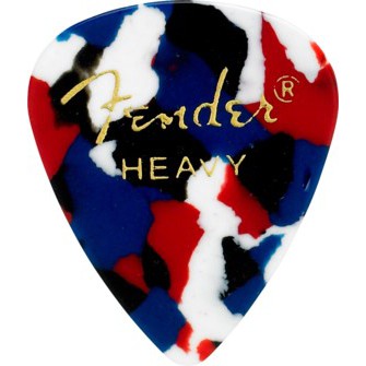Fender Classic Celluloid Picks 12-Pack Heavy Confetti (Discontinued)-Music World Academy