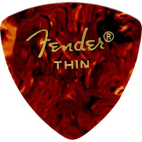 Fender Classic Celluloid Picks 12-Pack Thin Shell 346 Shape-Music World Academy