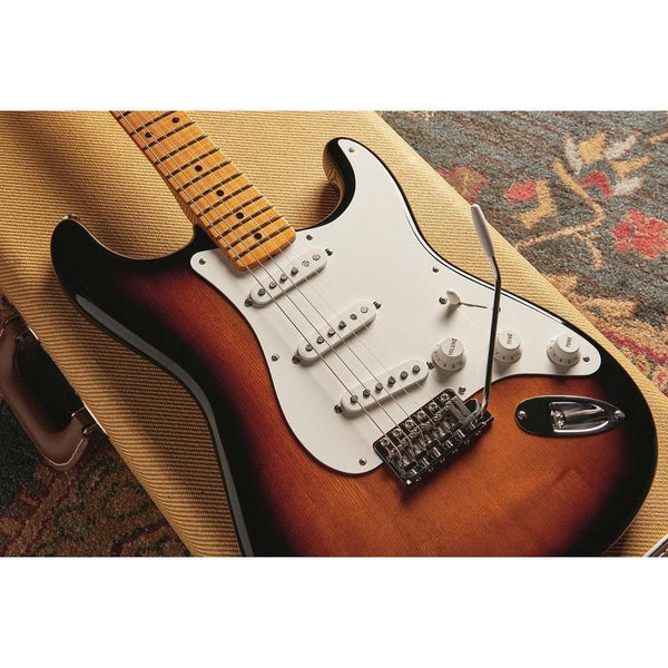 Fender Eric Johnson 1954 Virginia Stratocaster Electric Guitar MN with Deluxe Hardshell Case-2-Colour Sunburst-Music World Academy