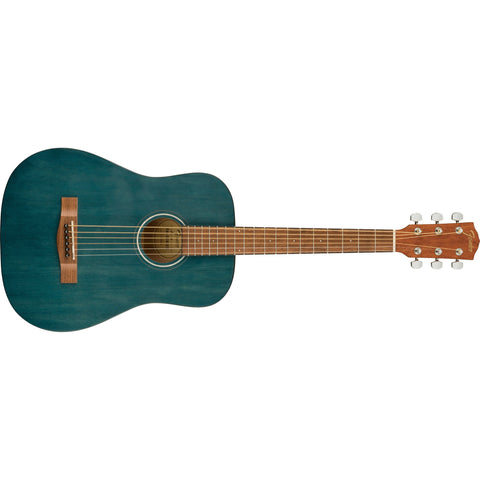 Fender FA-15 3/4 Size Steel String Acoustic Guitar with Gig Bag-Blue-Music World Academy