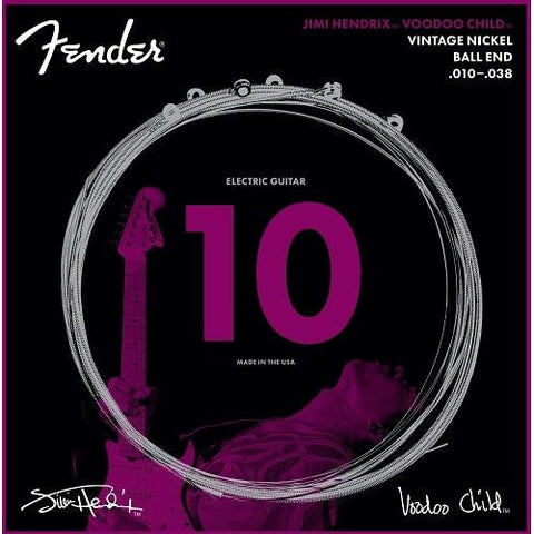 Fender Jimi Hendrix Voodoo Child Vintage Nickel Electric Guitar Strings Ball End 10-38-Music World Academy