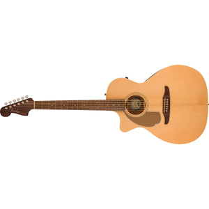 Fender Newporter Player Left-Handed Acoustic/Electric Guitar-Natural-Music World Academy