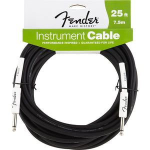 Fender Performance Series Instrument Cable 1/4" Male-1/4" Male 25ft (Discontinued)-Music World Academy