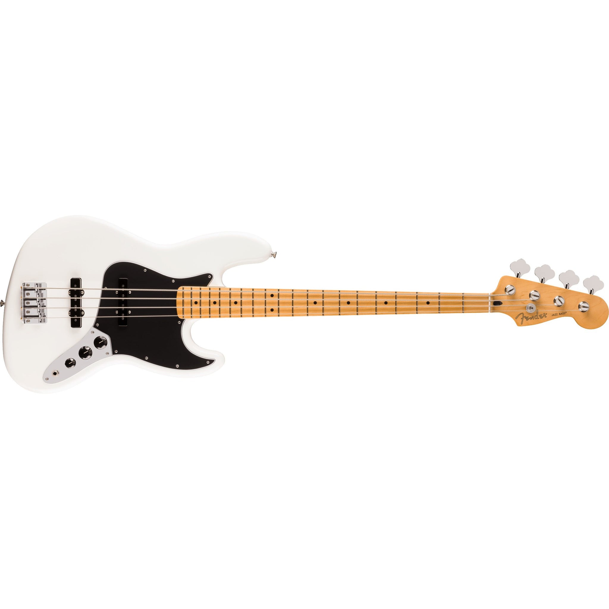 Fender Player II Jazz Bass Guitar MN-Polar White-Music World Academy