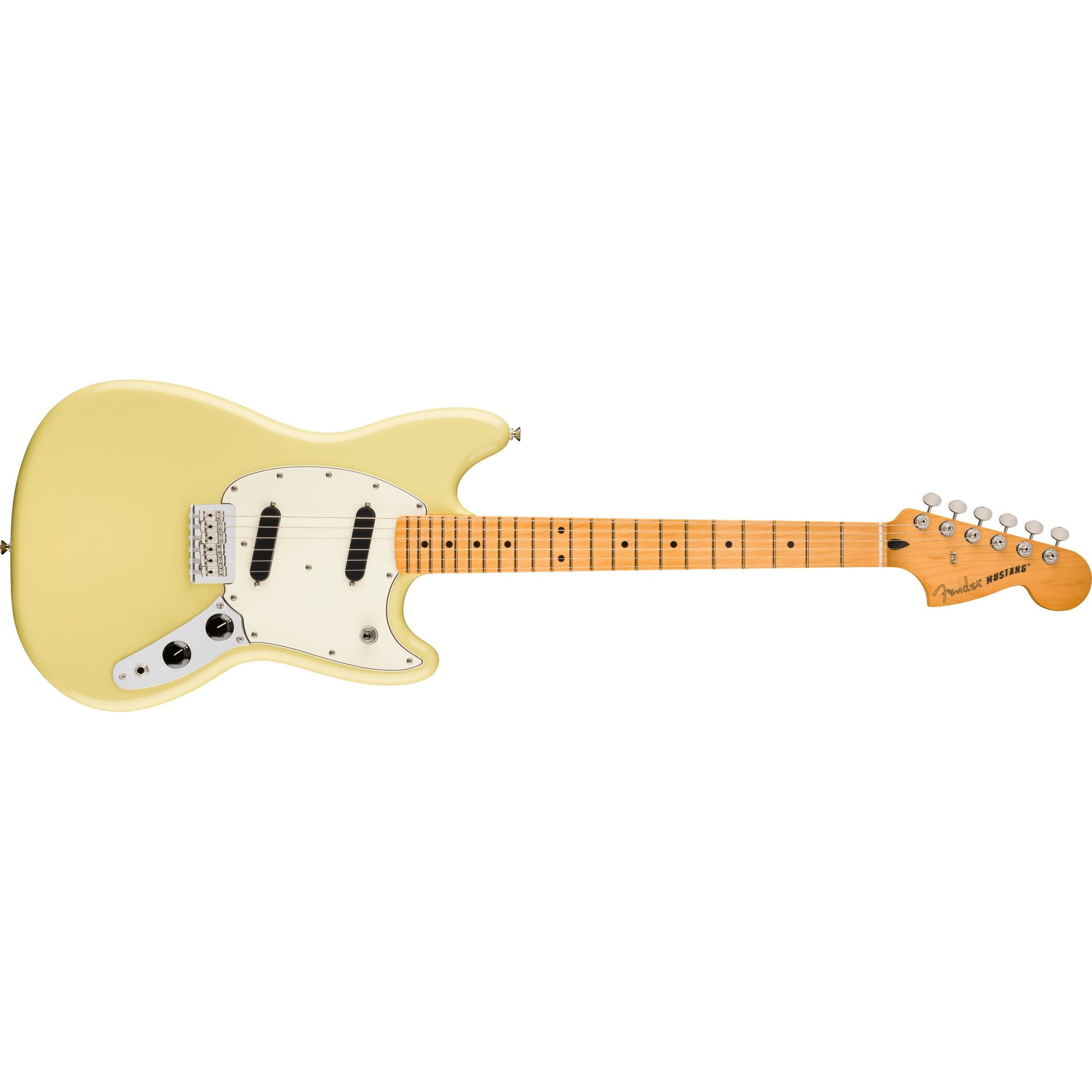 Fender Player II Mustang Electric Guitar MN-Hialeah Yellow-Music World Academy