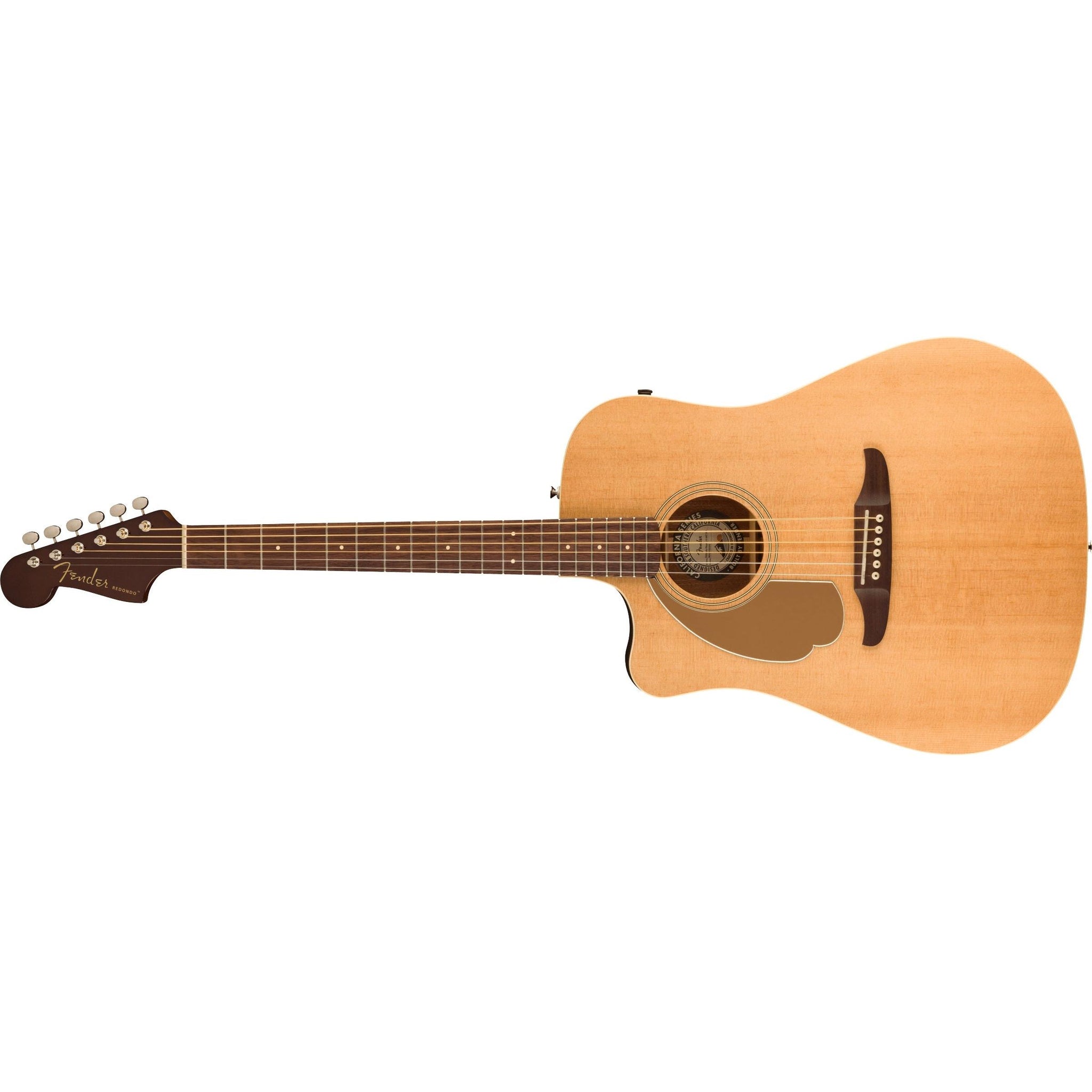 Fender Redondo Player Left-Handed Acoustic/Electric Guitar-Natural-Music World Academy
