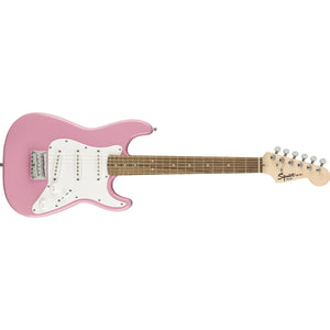 Fender Squier Mini Stratocaster V2 Electric Guitar-Pink (Discontinued)-Music World Academy