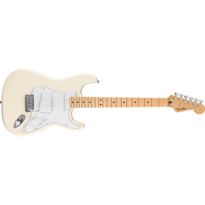 Fender Standard Stratocaster Electric Guitar MN-Olympic White-Music World Academy