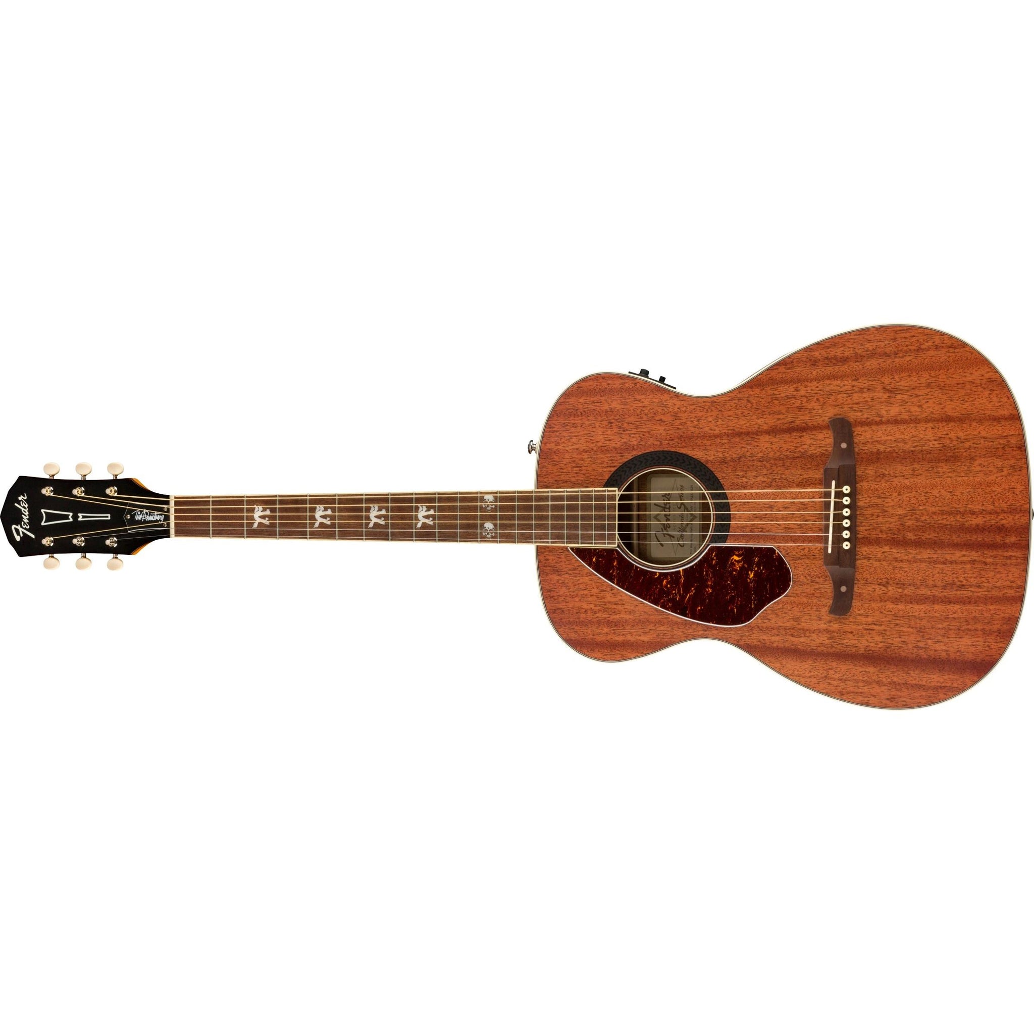 Fender Tim Armstrong Hellcat Left-Handed Acoustic/Electric Guitar-Natural-Music World Academy