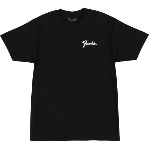 Fender Transition Logo T-Shirt X-Large-Black-Music World Academy