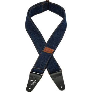 Fender Wrangler Denim Guitar Strap-Dark Indigo-Music World Academy