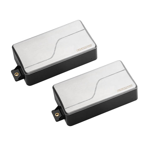 Fishman PRF-MHB-SR2 Fluence Modern Humbucker Electric Guitar Pickup Set of 2-Brushed Stainless-Music World Academy