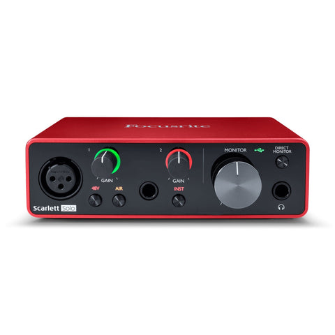 Focusrite SCARLETT-SOLO-3RD-GEN USB Audio Interface-3rd Generation-Music World Academy