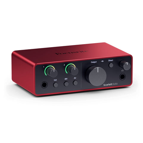 Focusrite SCARLETT-SOLO-4TH-GEN USB Audio Interface-4th Generation-Music World Academy