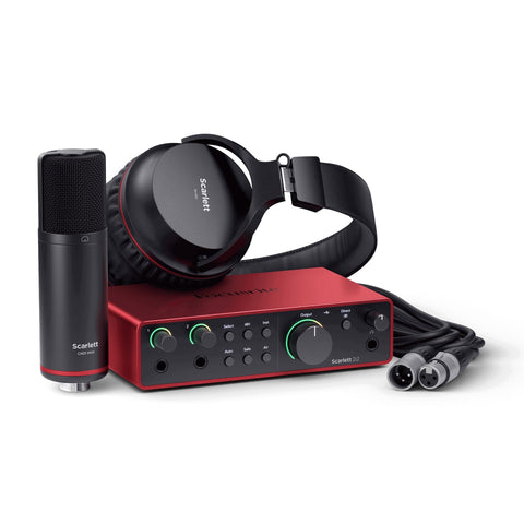 Focusrite SCARLETT-STUDIO-4TH-GEN 2i2 USB Audio Interface with Microphone & Headphones-Music World Academy