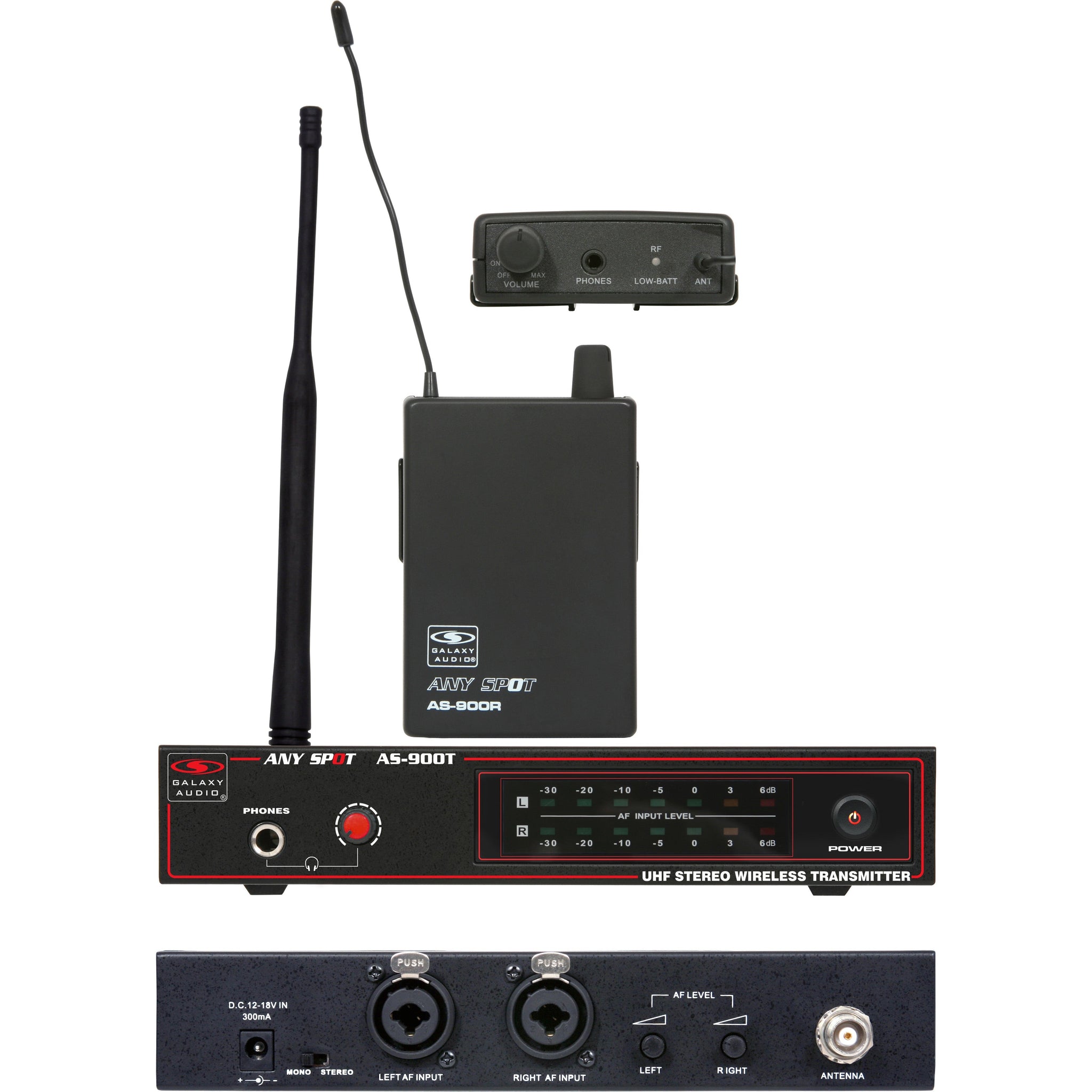Galaxy Audio AS-900 Any Spot Wireless In-Ear Personal Monitor System (Discontinued)-Music World Academy
