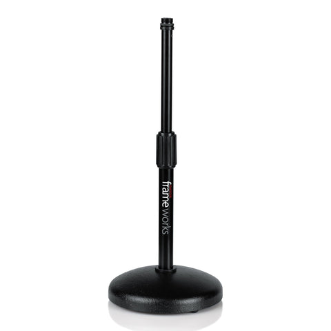 Gator GFW-MIC-0501 Round Base Desktop Microphone Stand-Music World Academy