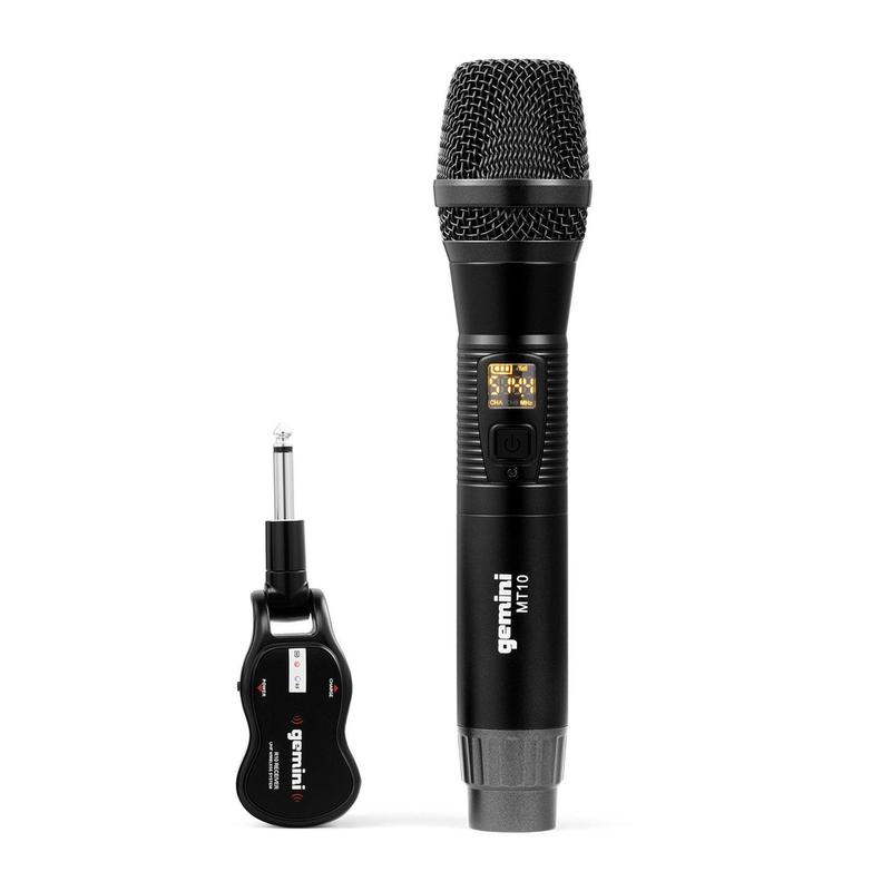Gemini GMU-M100 Wireless UHF Handheld Microphone System-Music World Academy