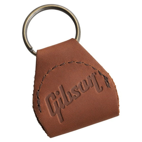 Gibson AKYC-BRN Premium Pickholder Keychain-Brown-Music World Academy