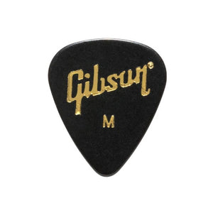 Gibson GG-74M Celluloid Medium Guitar Picks-Black-Music World Academy