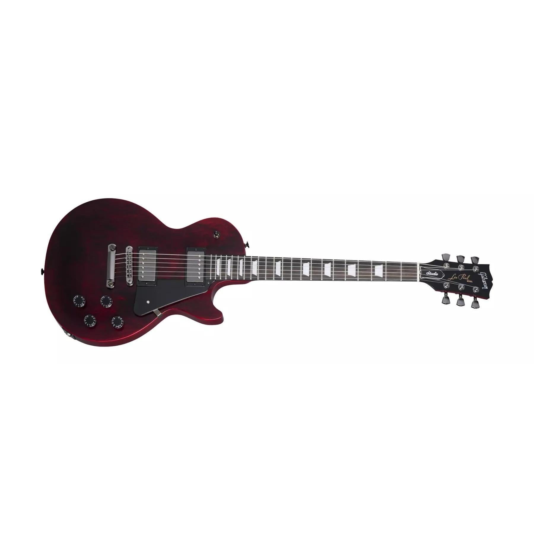 Gibson LPSTM002WBNH Les Paul Modern Studio Electric Guitar with Gig Bag-Wine Red Satin-Music World Academy