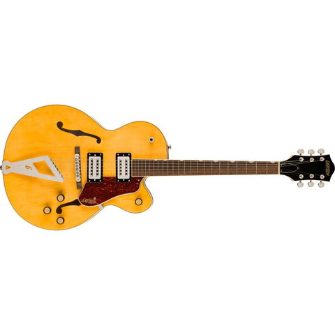 Grestch G2420 Streamliner Hollowbody Electric Guitar-Village Amber-Music World Academy