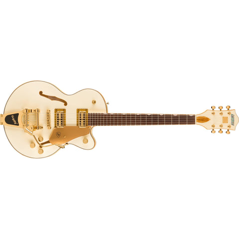 Gretsch Electromatic Chris Rocha Broadkaster Jr Hollowbody Electric Guitar-Vintage White-Music World Academy