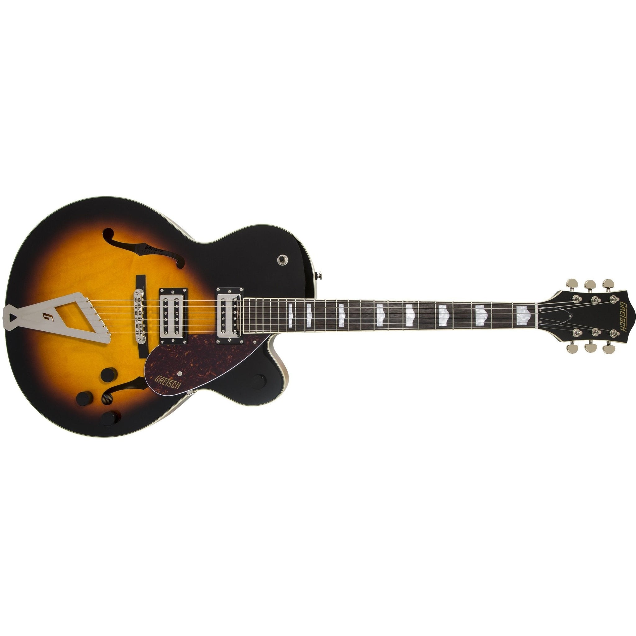Gretsch G2420 Streamliner Hollowbody Electric Guitar with Chromatic II Tailpiece-Aged Brooklyn Burst (Discontinued)-Music World Academy
