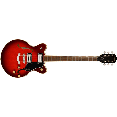 Gretsch G2655 Streamliner Centre Block JR Hollowbody Electric Guitar-Claret Burst-Music World Academy