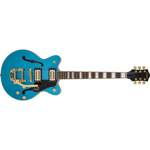 Gretsch G2655TG Limited Edition Streamliner CB Junior Hollowbody Electric Guitar-Riviera Blue-Music World Academy