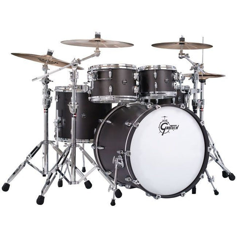 Gretsch Renown Maple 4-Piece Shell Pack-Satin Black Lacquer (Discontinued)-Music World Academy