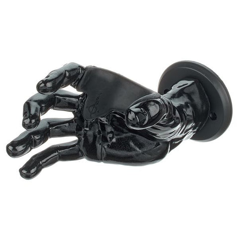 Guitar Grip RT-106R Classic Grip Right Hand Guitar Wall Hanger-Metallic Black-Music World Academy