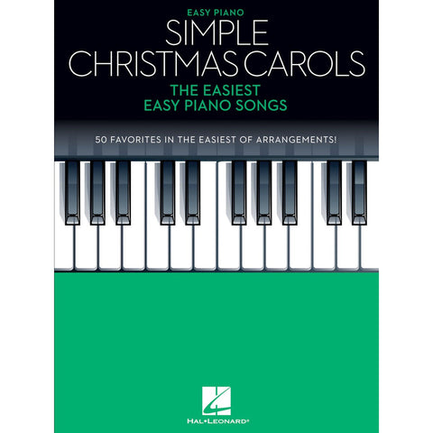 Hal Leonard 278263 Simple Christmas Carols The Easiest Easy Piano Songs-Music World Academy