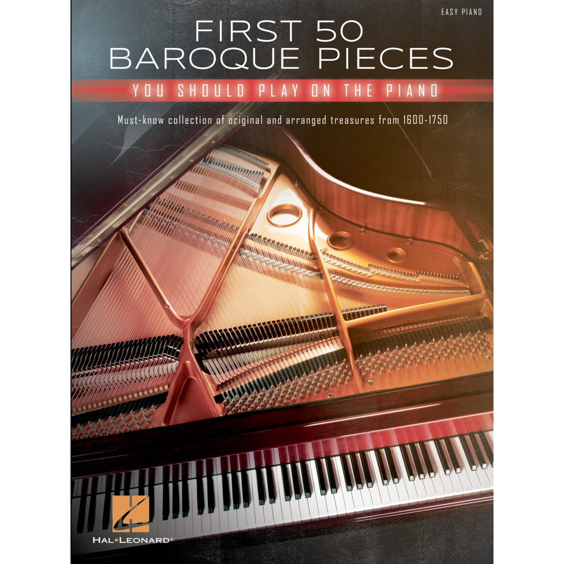 Hal Leonard 291453 First 50 Baroque Pieces You Should Play on Piano-Music World Academy