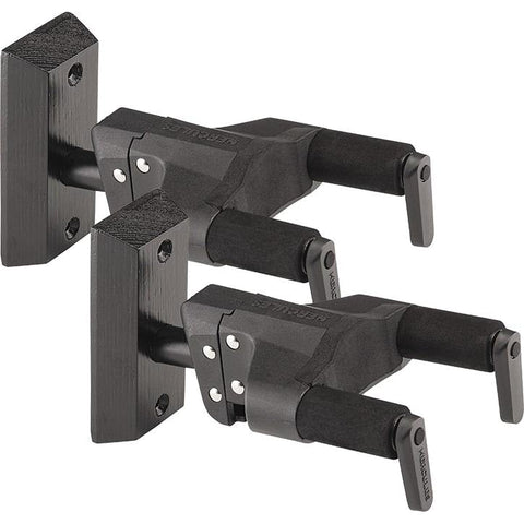 Hercules GSP38WBKP-PLUS Wall Mount Guitar Hanger 2-Pack (Discontinued)-Music World Academy