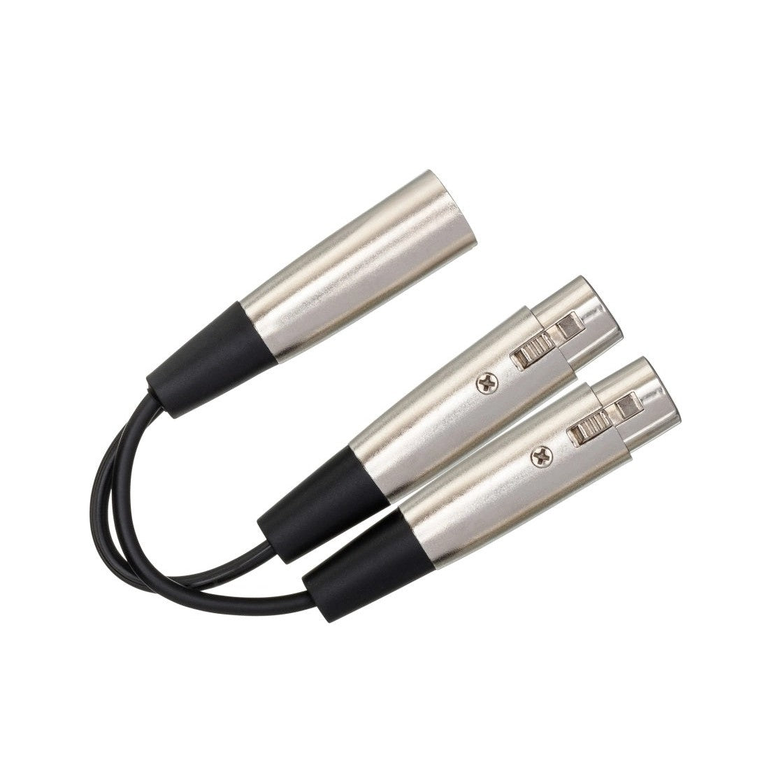 Hosa YXF-101.5 Microphone Y-Cable XLR Male-Dual XLR Female 18"-Music World Academy